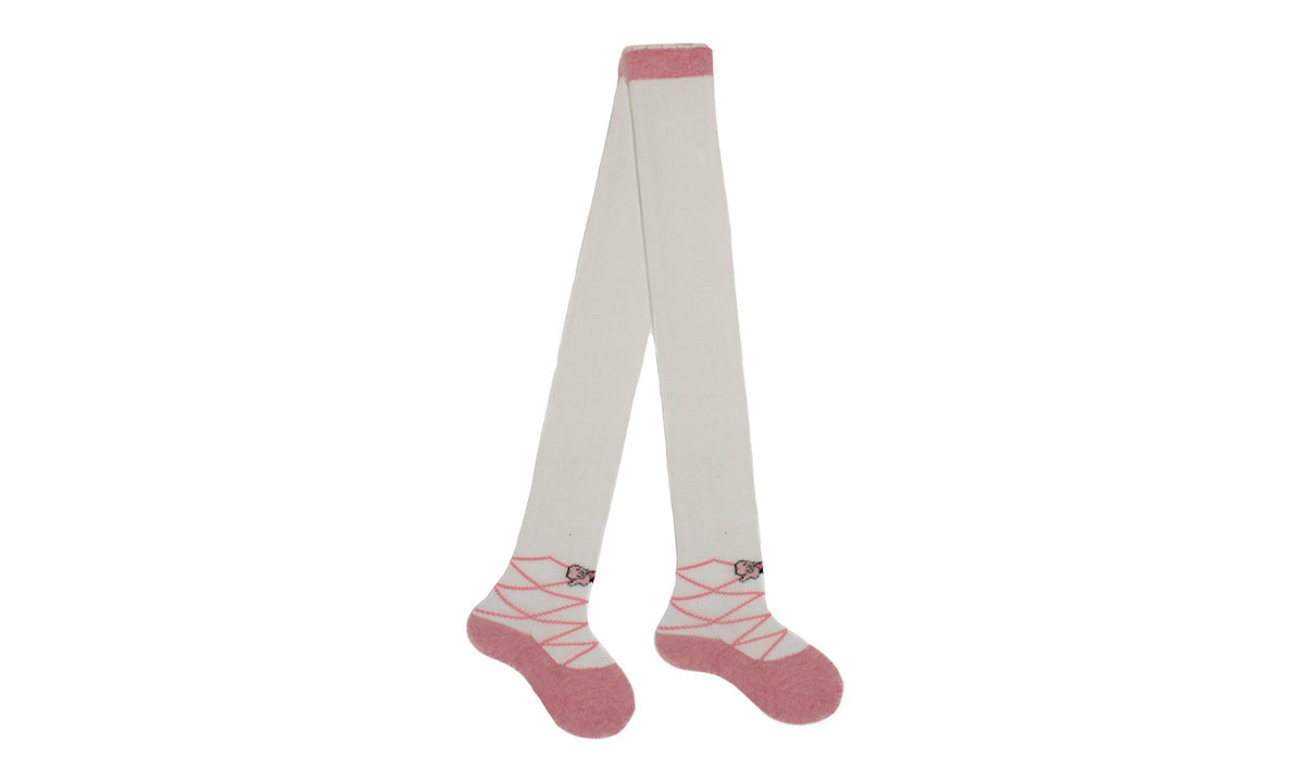 Collant Bébé Ballerines Beige Coton Écologique